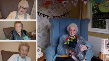 101st birthday and cake making from Humberston care home